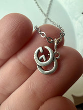 Load image into Gallery viewer, Upcycled Designer Pendant Necklace #233 - Small Silver
