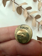 Load image into Gallery viewer, Upcycled Designer Pendant Earrings #116-Gold Bee
