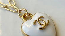 Load image into Gallery viewer, Upcycled Designer Heart Pendant Necklace #102 - Adjustable Chain
