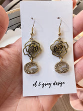Load image into Gallery viewer, Upcycled Designer Pendant Earrings #127-Dangle Gems
