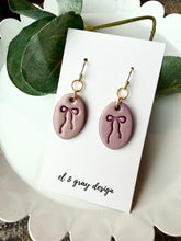 Load image into Gallery viewer, Sweet Pea Bow Dangle Earrings
