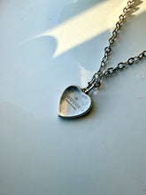 Load image into Gallery viewer, Upcycled Designer Small Heart Pendant Necklace #106 - Adjustable Chain
