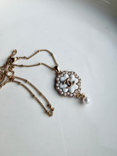 Load image into Gallery viewer, Upcycled Designer Pendant Necklace #173 - White Pearl
