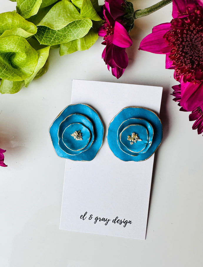 Morning Glory Large Stud Earrings