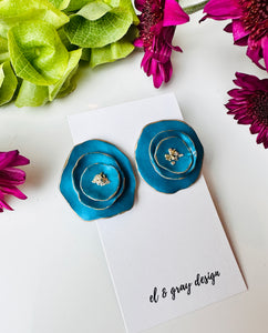 Morning Glory Large Stud Earrings