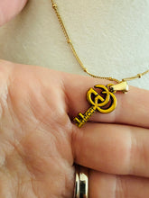 Load image into Gallery viewer, Upcycled Designer Pendant Necklace #124 - Key
