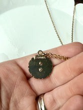 Load image into Gallery viewer, Upcycled Designer Pendant Necklace #199 - Jeweled Edge White
