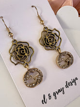 Load image into Gallery viewer, Upcycled Designer Pendant Earrings #127-Dangle Gems
