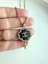 Load image into Gallery viewer, Upcycled Designer Pendant Necklace #172 - Black Pearl
