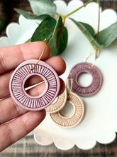 Load image into Gallery viewer, Wheeled Up Dangle Earrings - Purple
