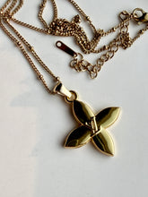 Load image into Gallery viewer, Upcycled Designer Pendant Necklace #185 - Four Petal Blossom
