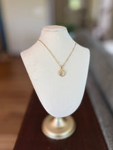 Load image into Gallery viewer, Upcycled Designer Pendant Necklace #135-Gold Coin
