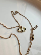 Load image into Gallery viewer, Upcycled Designer Pendant Necklace #162 - Gold CD

