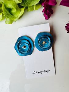 Morning Glory Large Stud Earrings