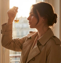 Load image into Gallery viewer, Upcycled Designer Pendant Necklace #110 - Resin Bow
