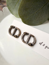 Load image into Gallery viewer, Upcycled Designer Pendant Earrings #110 - Gem Dragon
