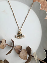 Load image into Gallery viewer, Upcycled Designer Pendant Necklace #214 - Five Pearl
