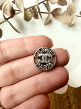 Load image into Gallery viewer, Upcycled Designer Pendant Earrings #115-Silver Buttons
