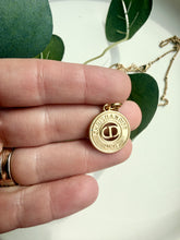 Load image into Gallery viewer, Upcycled Designer Pendant Necklace #192 - Gold
