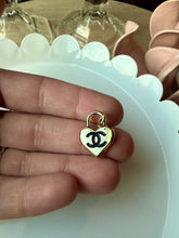 Load image into Gallery viewer, Upcycled Designer Pendant Necklace #230 - Gold Heart Zipper Pull
