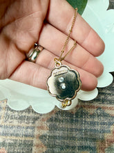 Load image into Gallery viewer, Upcycled Designer Pendant Necklace #202 - White with Pearl
