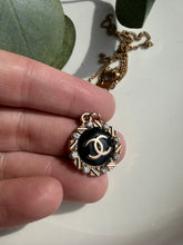 Load image into Gallery viewer, Upcycled Designer Pendant Necklace #196 - Jeweled Edge
