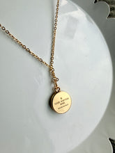 Load image into Gallery viewer, Gold Upcycled Designer Pendant Necklace #125
