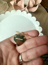 Load image into Gallery viewer, Upcycled Designer Pendant Necklace #227 - Irregular Hart Black &amp; Gold
