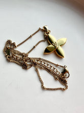 Load image into Gallery viewer, Upcycled Designer Pendant Necklace #185 - Four Petal Blossom
