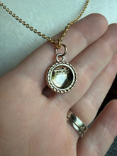 Load image into Gallery viewer, Kelly Green and Gold Upcycled Designer Pendant Necklace #155 - Kelly Green
