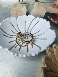 White Blossom Trinket Tray