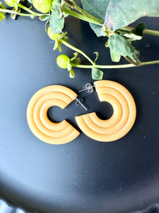 Medium-Sized Hoops With Imprint Detail