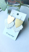 Load and play video in Gallery viewer, White Fringe Dangle Earrings
