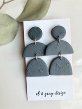 Load image into Gallery viewer, SALE Adele Dangles - Blue Gray
