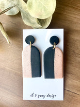Load image into Gallery viewer, Two-Toned Bell Dangle Earrings

