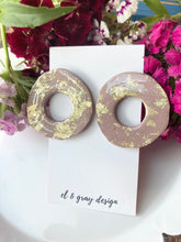 Load image into Gallery viewer, Shiny Irregular Donut Large Stud Earrings
