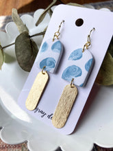 Load image into Gallery viewer, Hand Painted Earrings - Gold Accents
