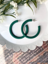 Load image into Gallery viewer, 2” Hoop Earrings in Seaglass
