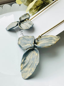 Flower Pinwheel Dangle Earrings