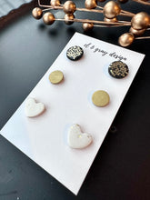 Load image into Gallery viewer, Sweet Heart Stud Earrings (3-Pack)

