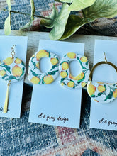 Load image into Gallery viewer, Lemon Squeeze Dangle Earrings (Multiple Design Options)
