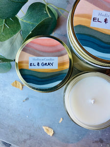El & Gray Design X Hadley Candles Soy Candle (Multiple Sizes Available)