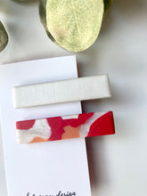 Load image into Gallery viewer, Pearly Girlie Rectangle Hair Clips (2 Clip Set)
