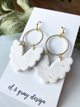 Load image into Gallery viewer, Angel Wing Dangles in White
