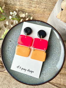 Color Pop V Dangle Earrings