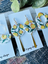 Load image into Gallery viewer, Lemon Squeeze Dangle Earrings (Multiple Design Options)
