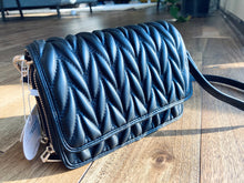 Load image into Gallery viewer, Giselle Quilted Crossbody Bag In Black

